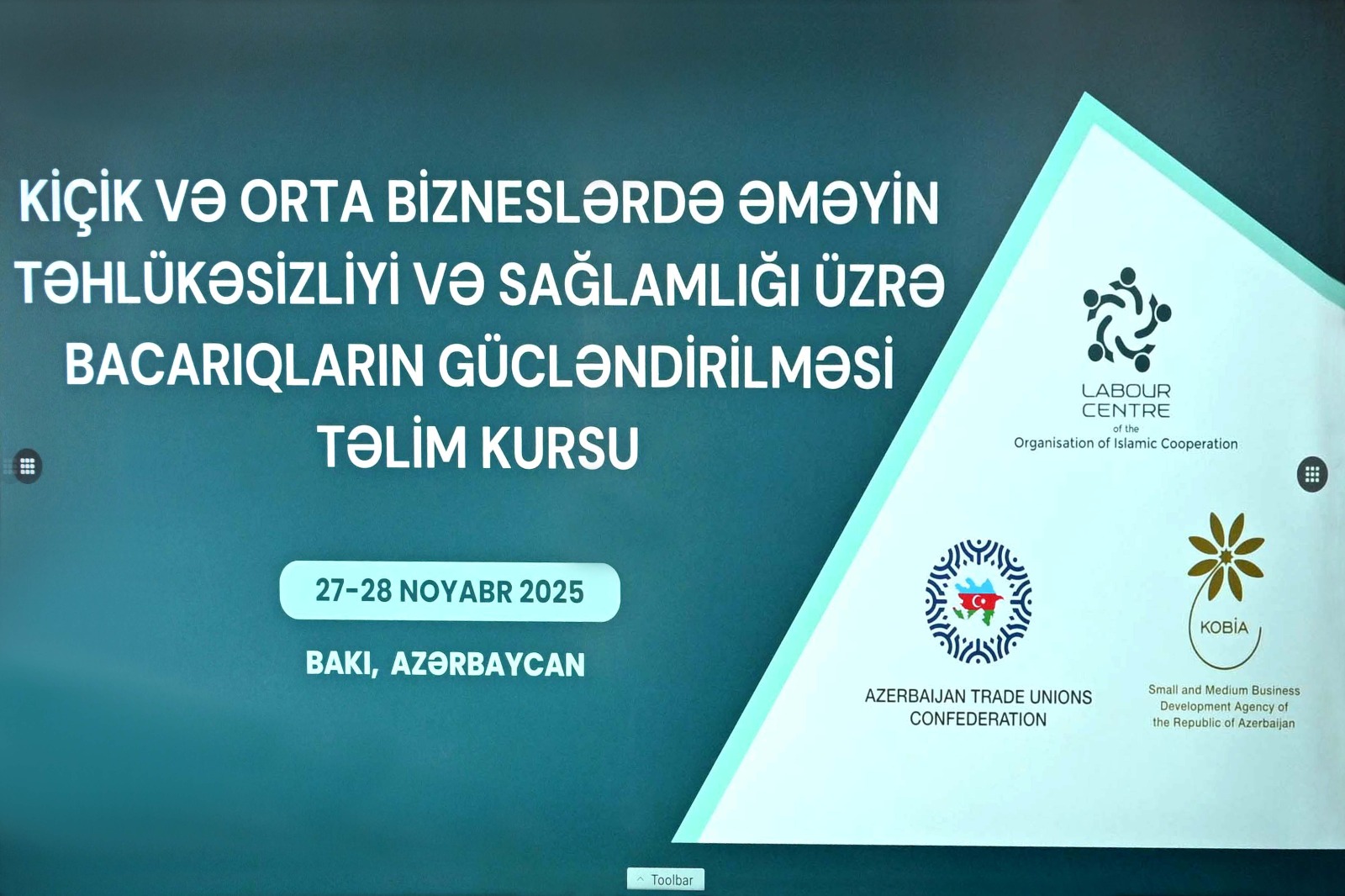 Sahibkarlar üçün əməyin mühafizəsi ilə bağlı təlim keçirilib