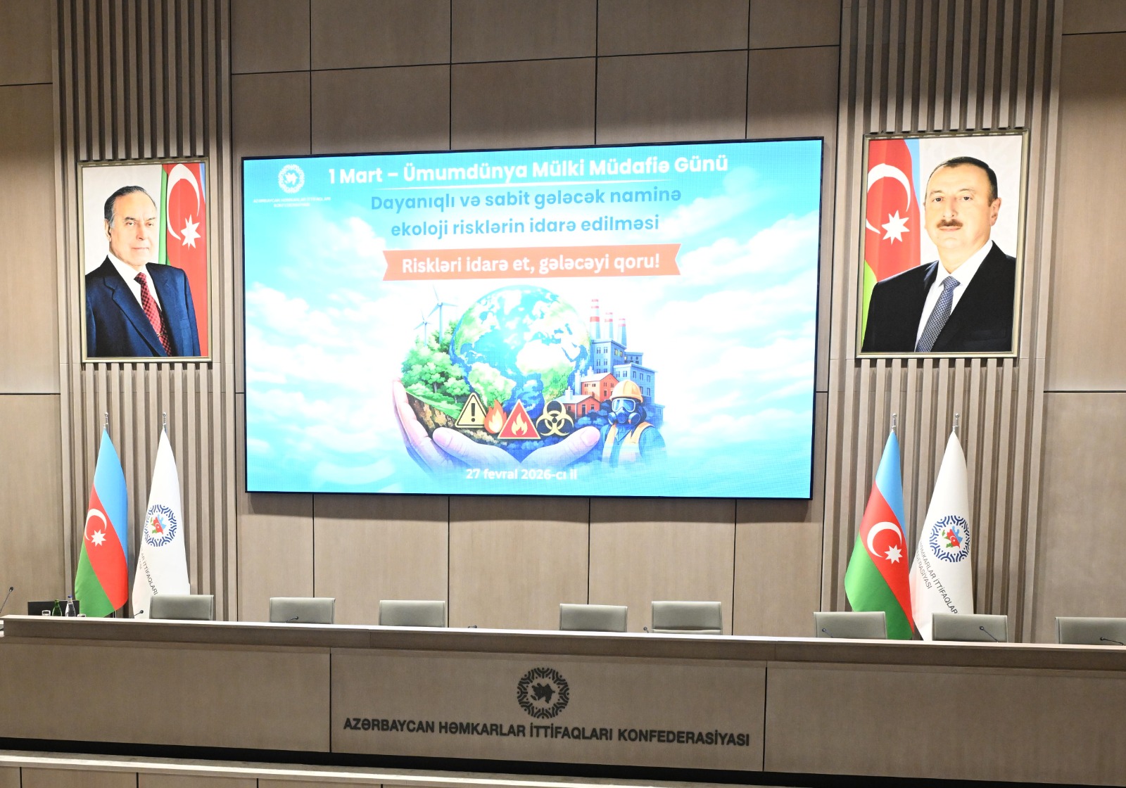 AHİK-də Ümumdünya Mülki Müdafiə Günü ilə əlaqədar tədbir keçirilib