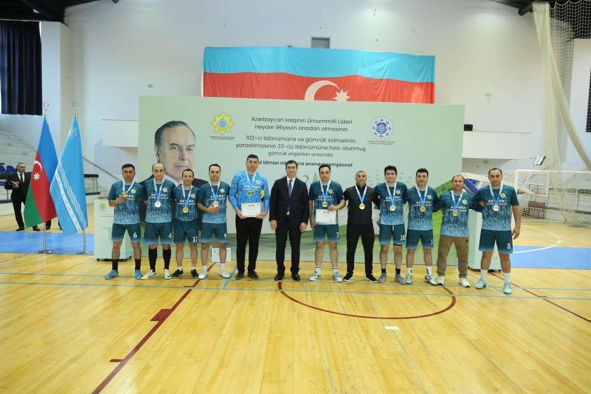 Gömrük işçiləri arasında keçirilən futzal çempionatı başa çatıb